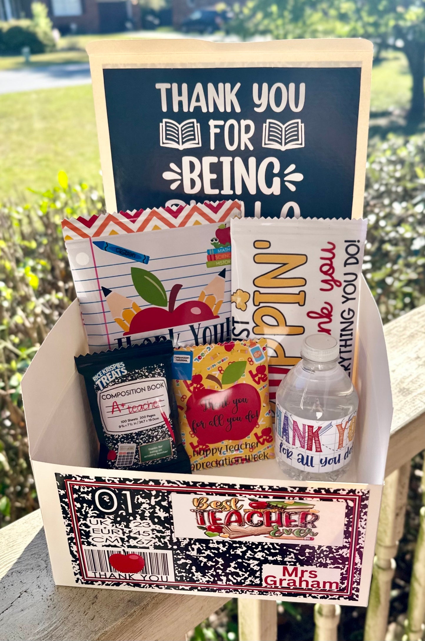 End of School Year Teacher Gift, Teacher Gift, Teacher, Teacher Gift Box, Teacher Appreciation Gift, Gift for Teachers, Treat Box, Snack Box