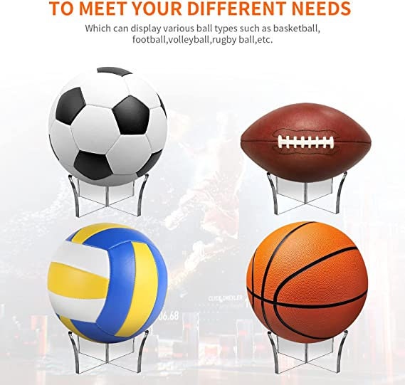 Sports Ball Acrylic Stand Holder, Ball Display Stand for Basketball, Football Base, Acrylic Base for Sport Ball, Stand For Basketball, Stand