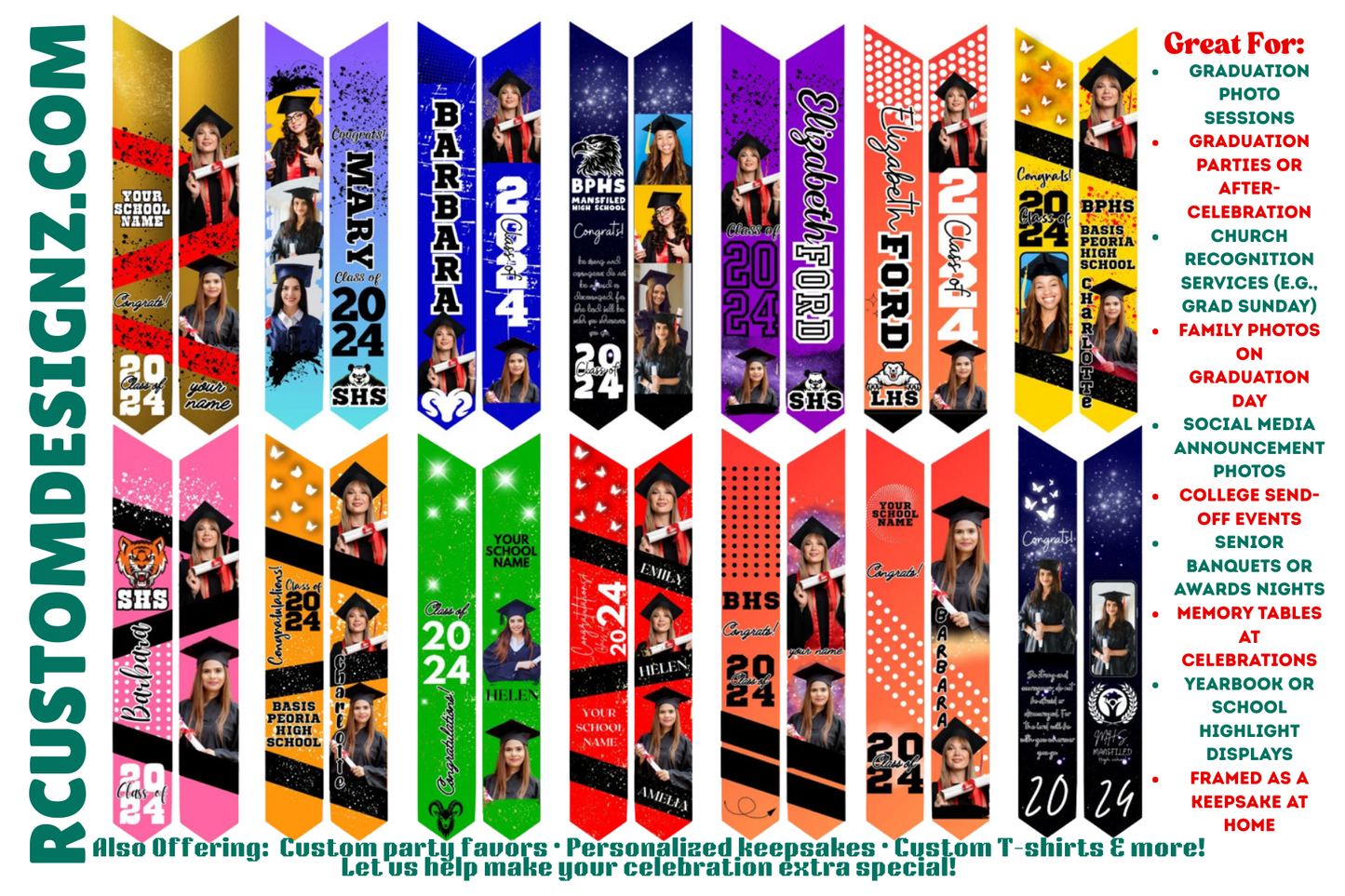 Custom Grad Stoles