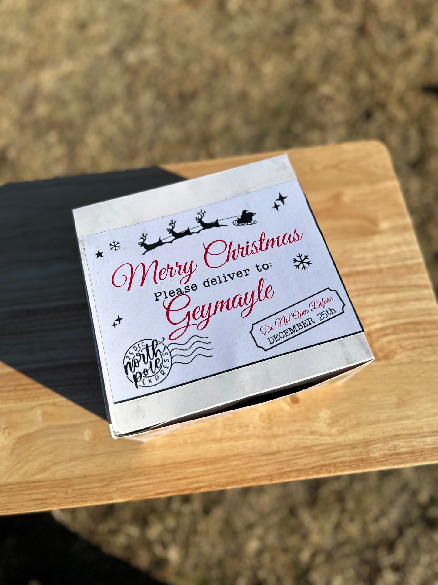 Christmas Box - Christmas Eve Box - Christmas Treat - Secret Santa - Gift box - Holiday - Holiday Box - Personalized Box - Adult Gift - Box