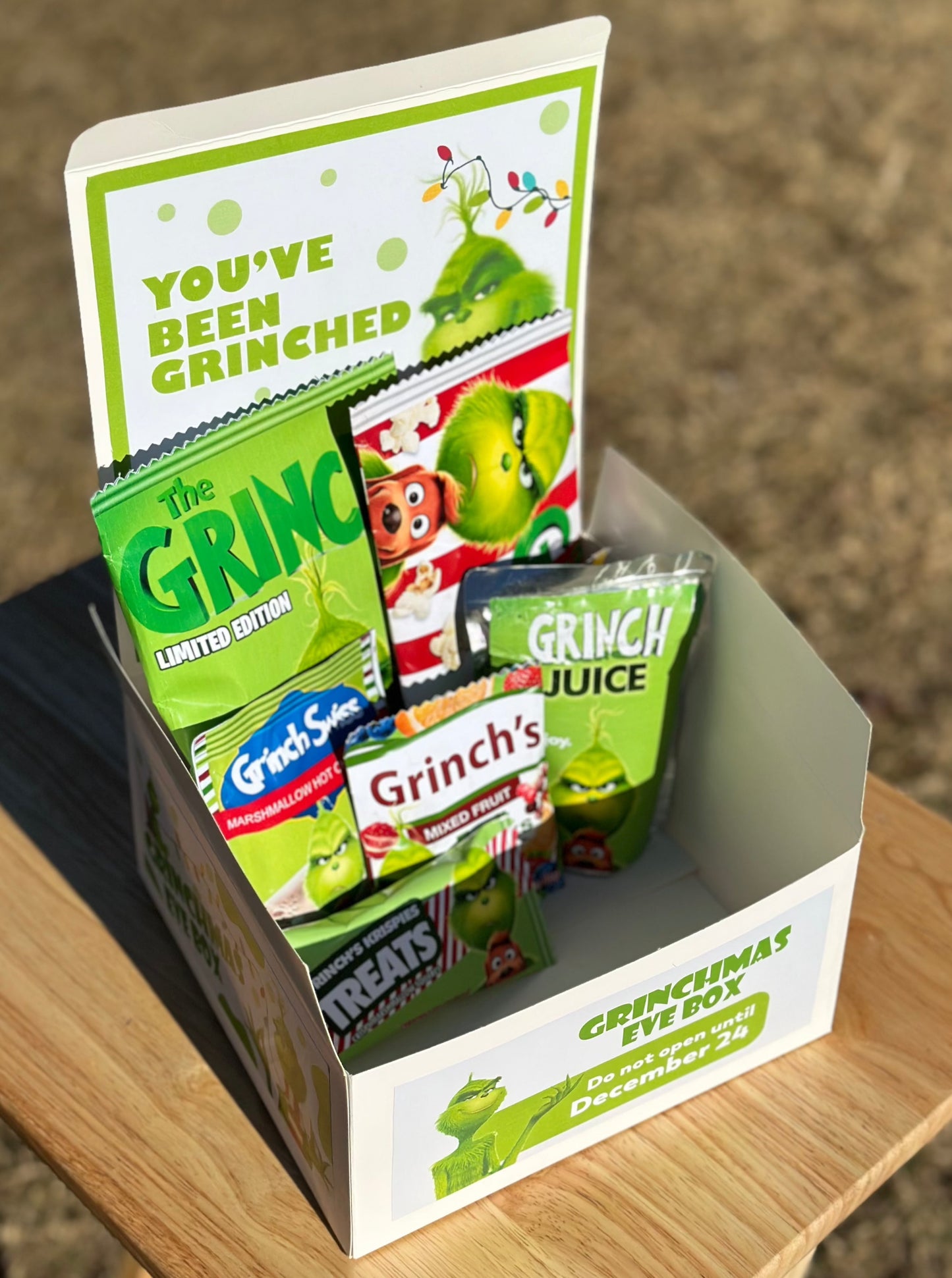 Grinchmas Eve Box - Christmas Box - Christmas Treat - Grinch - Secret Santa - Gift - Holiday - Holiday Box - Christmas Box - Grinchmas Box