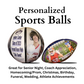 Custom Sports Balls with Personalization