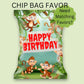 Curious George Chip Bag Party Favor Template | Monkey Party Chip Wrap | Digital Chip Bag | Boy Party Chip Bag | Curious George | Party Favor
