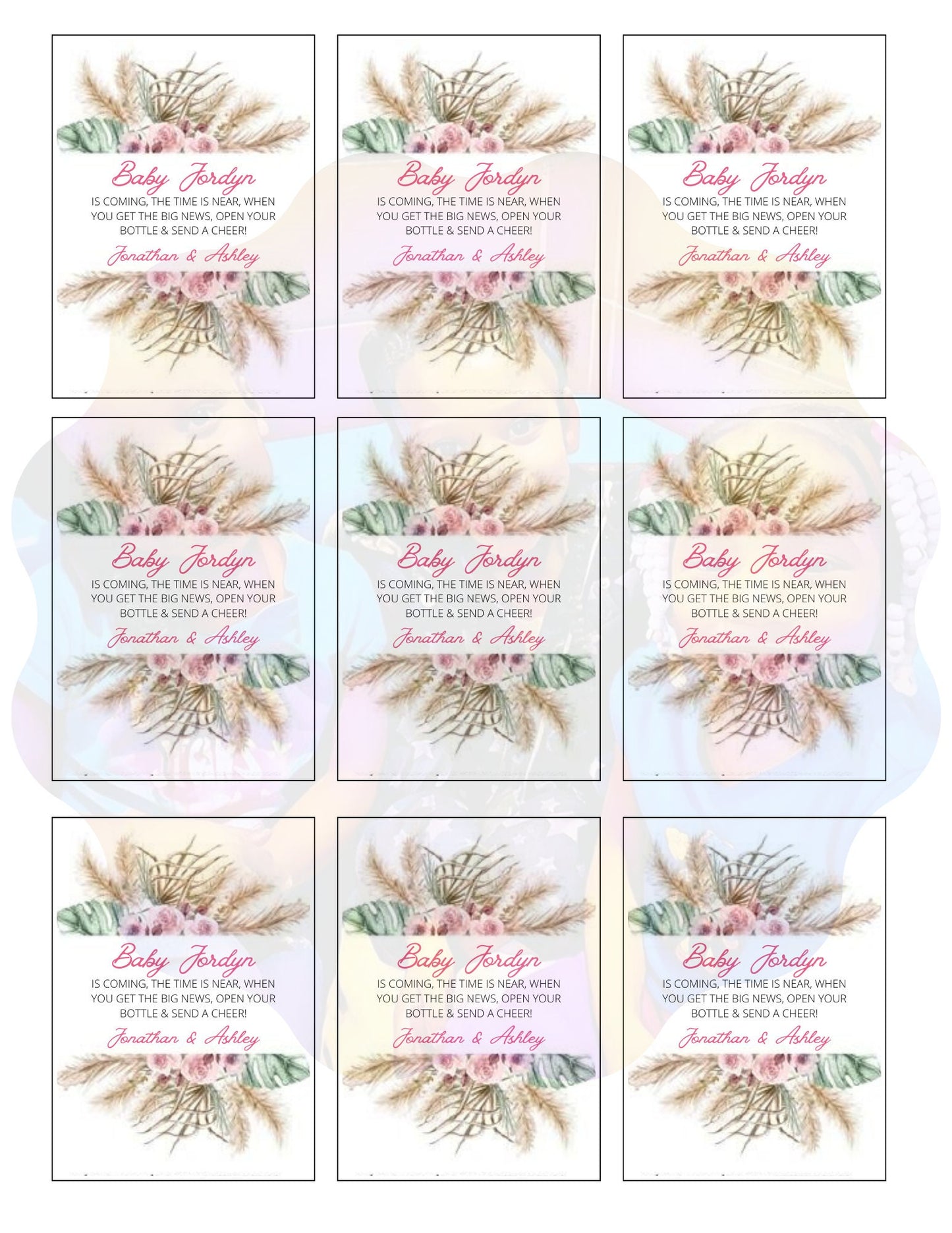 Wine label, Wine bottle, Wine Bottle Label, Printable Wine Labels, Personalized gift, Party Favor, retirement, custom Bottle label, Labels