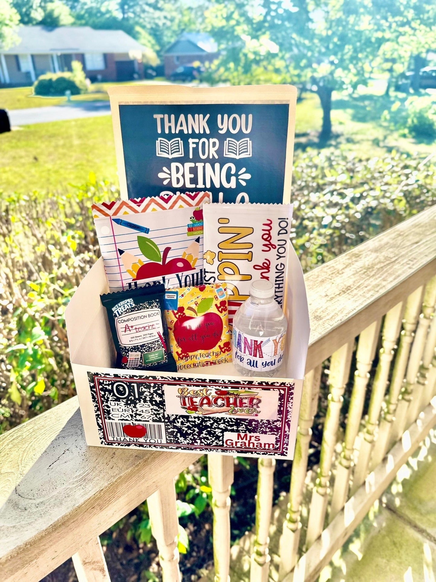 End of School Year Teacher Gift, Teacher Gift, Teacher, Teacher Gift Box, Teacher Appreciation Gift, Gift for Teachers, Treat Box, Snack Box