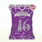 Sweet 16 Birthday Chip Bag Wrap | Sweet Sixteen Bag | Chip Bag Design | Custom Chip Bag Design | Chip Bag Party Favor | Girl Birthday Party
